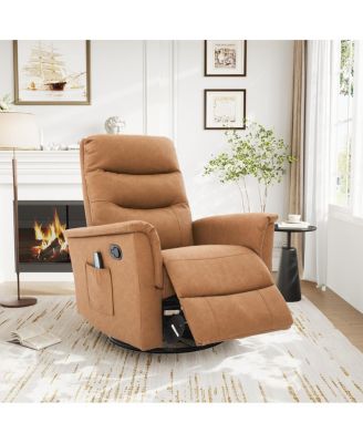 Manual Recliner Chair with 8-Point Massage & Adjustable Backrest