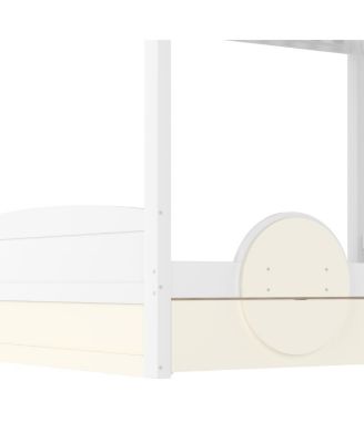 Full Bunk Bed with Trundle and Storage
