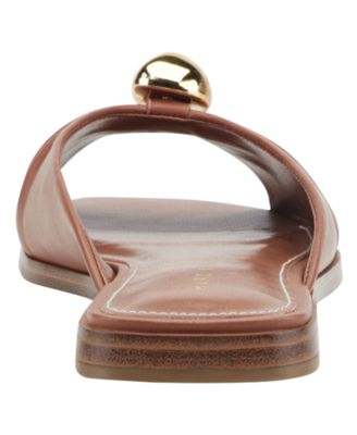 Women's Dalani Ornamented Ruched Flat Slip-On Sandals