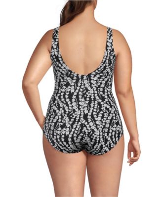 Women's Mastectomy Chlorine Resistant Tugless One Piece Swimsuit Soft Cup