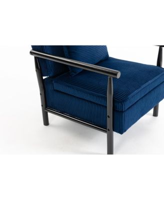 Storage Chair, Mid Century Modern Accent Chair with Wood Frame