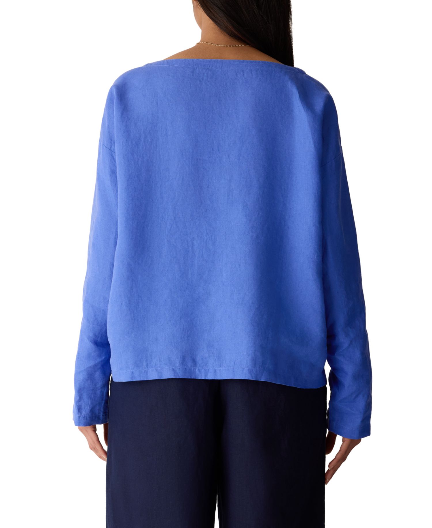 Women's Boat Neck Boxy Top, Regular & Plus Size