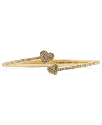 Cubic Zirconia Pave Heart Bracelet