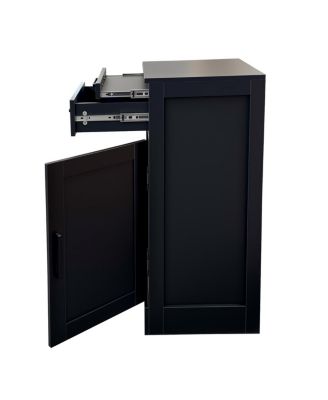 Black color modular 24 wine bar cabinet Buffet Cabinet