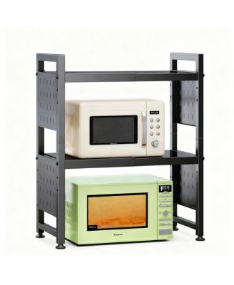 Expandable, Rust-Proof, Space-Saving 3-Tier Microwave Stand
