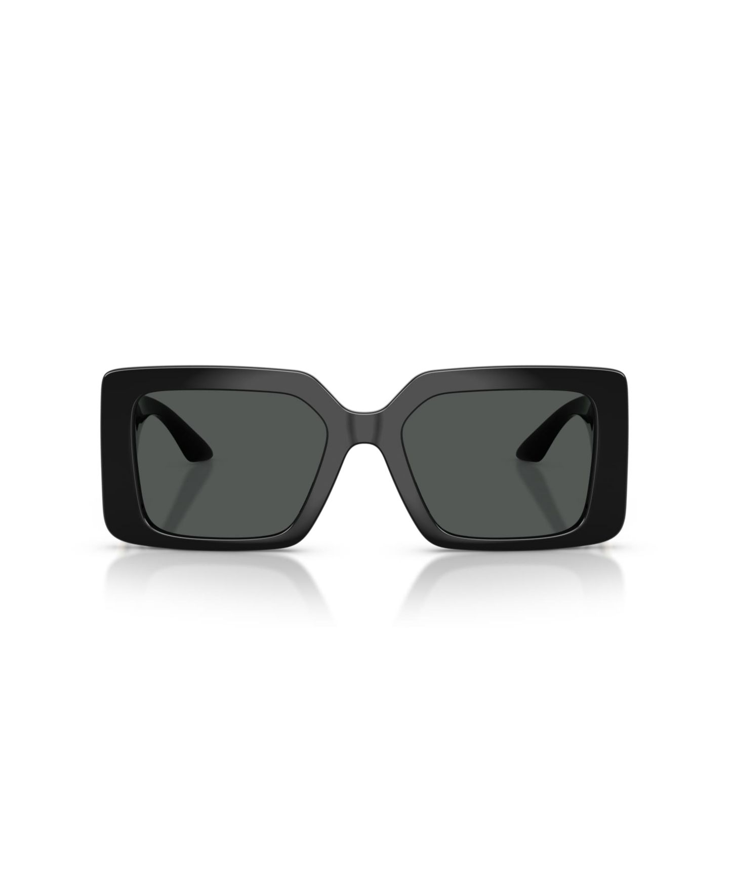 Женские солнцезащитные очки Versace Square Sunglasses, VE4505U, цвет: Чёрный — фото 2