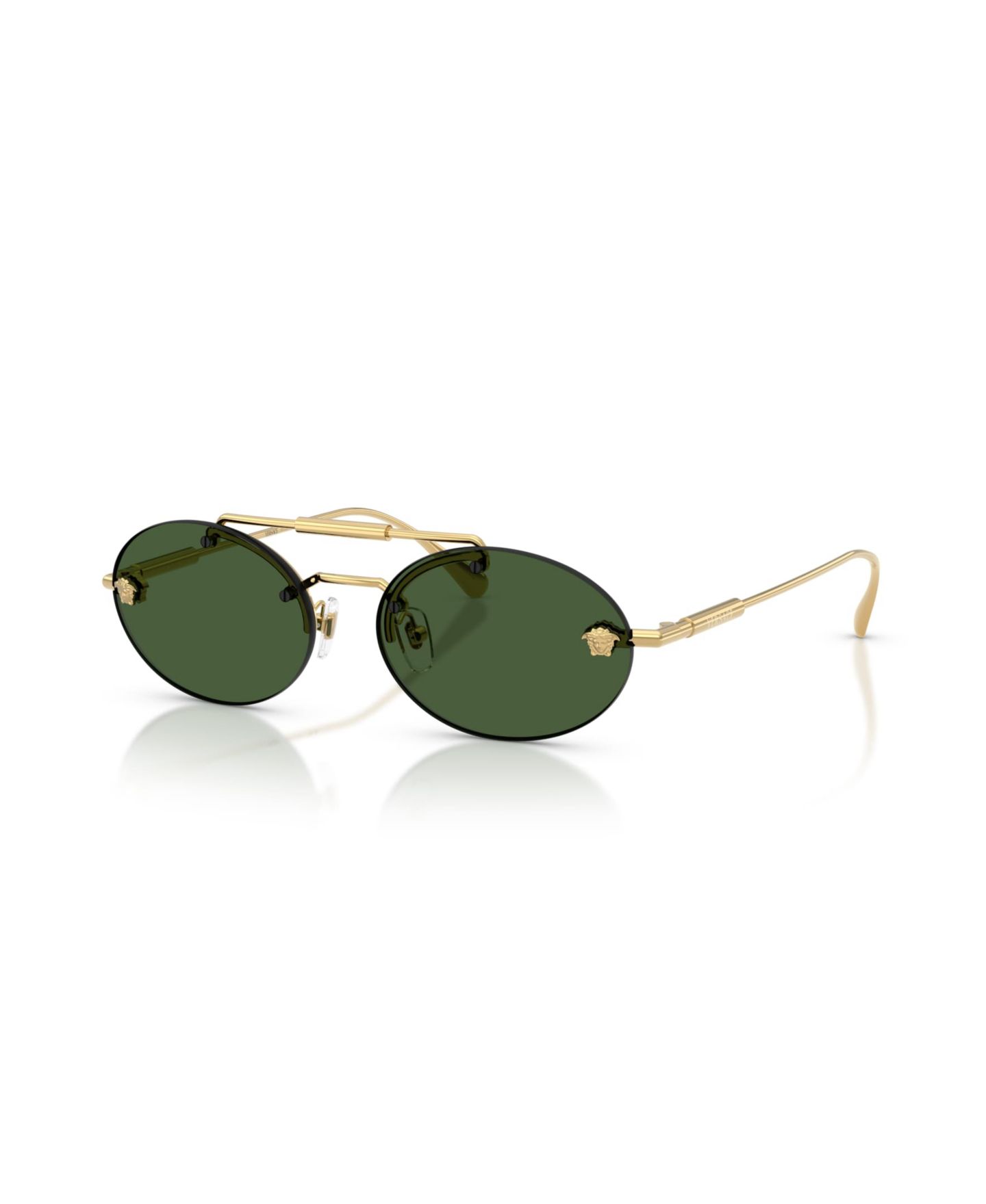 Женские солнцезащитные очки Versace Oval Sunglasses, VE2295, цвет: Золотой — фото 1