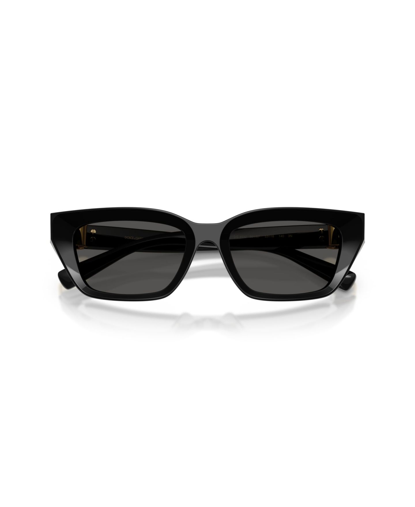 Женские солнцезащитные очки Dolce&Gabbana Cat Eye Sunglasses, DG4532, цвет: Чёрный — фото 5