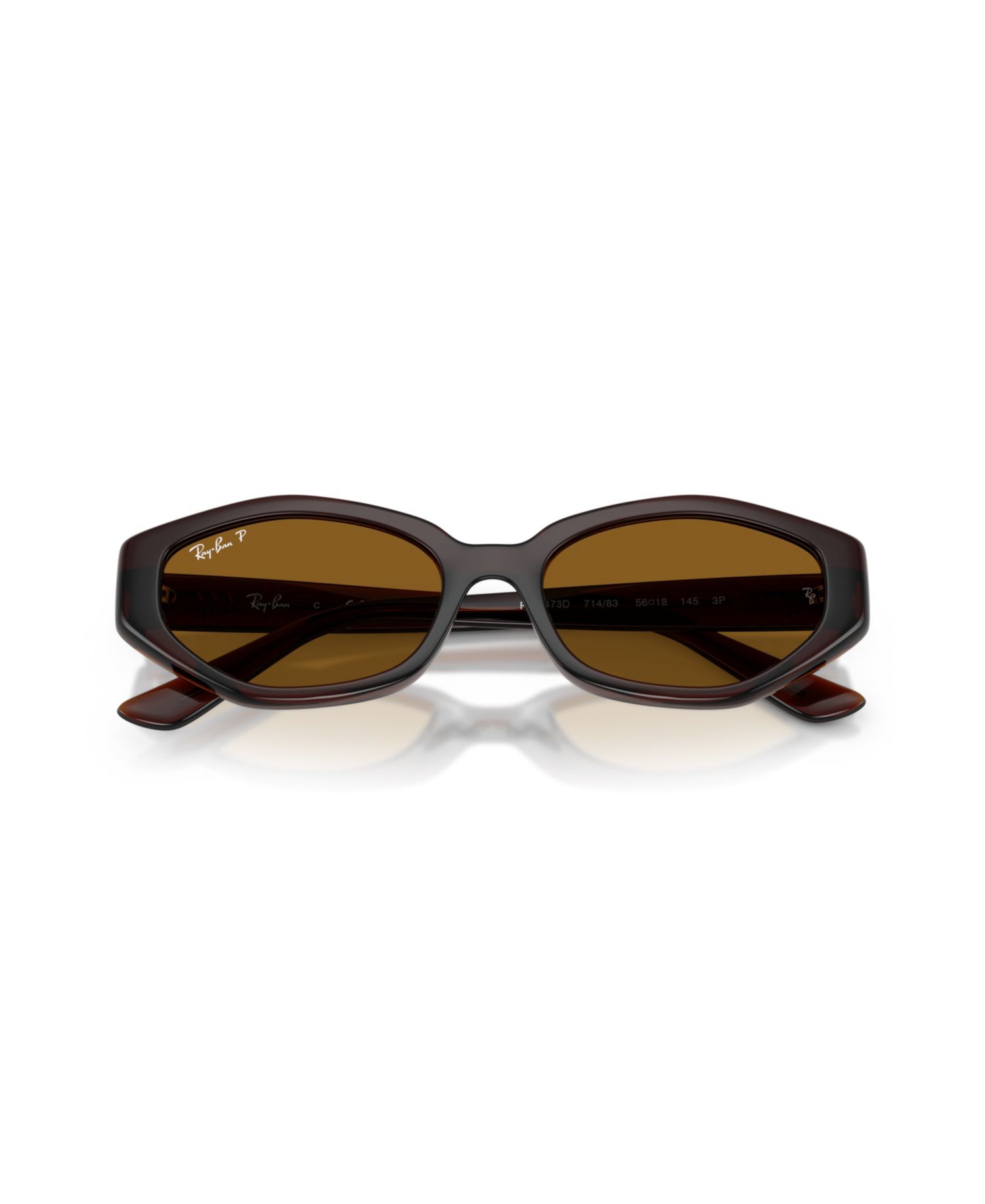 Unisex Geometric Polarized Sunglasses, RB4473D