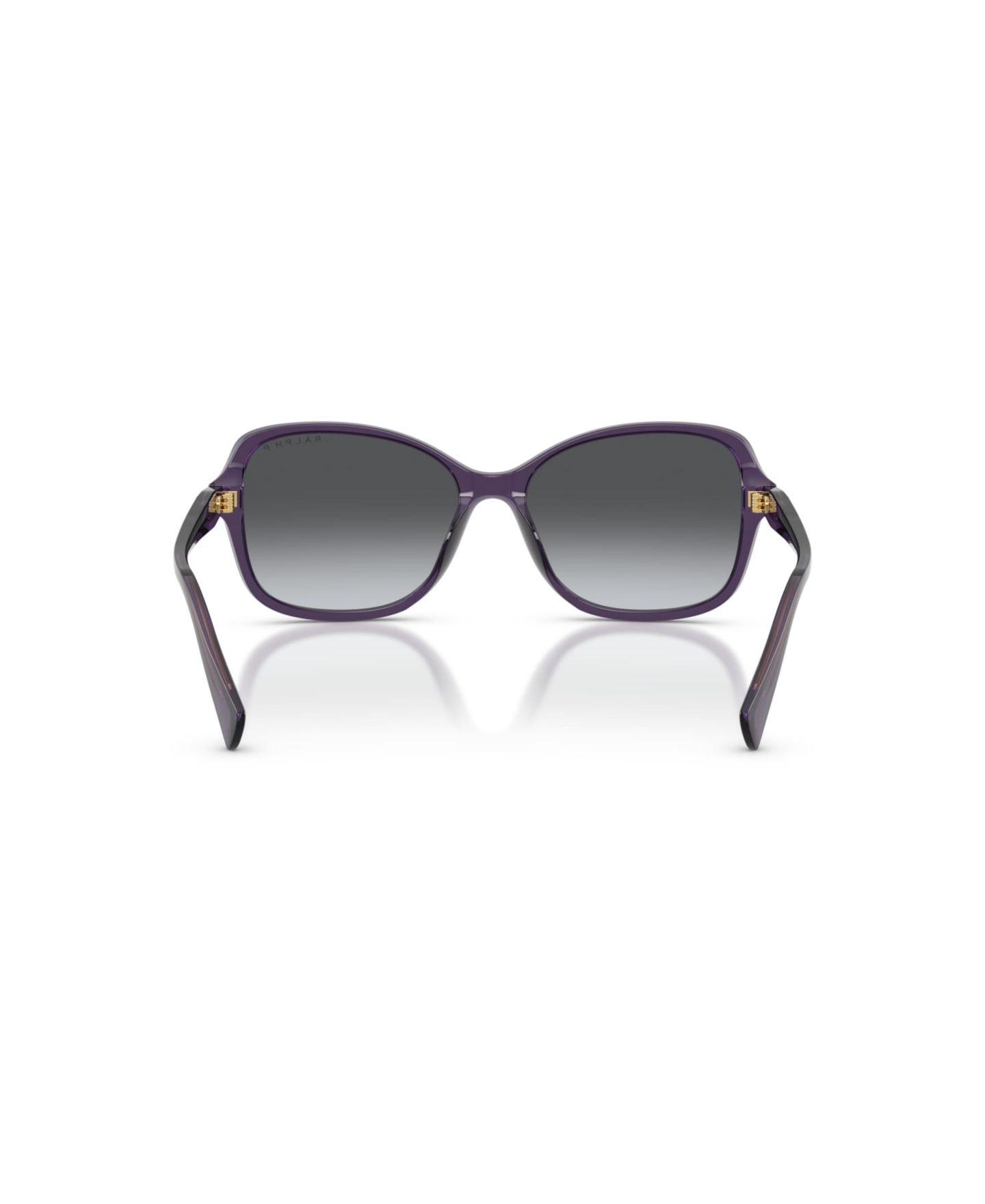 Женские солнцезащитные очки Ralph by Ralph Lauren Square Polarized Sunglasses, RA5351U, цвет: Синий прозрачный — фото 4