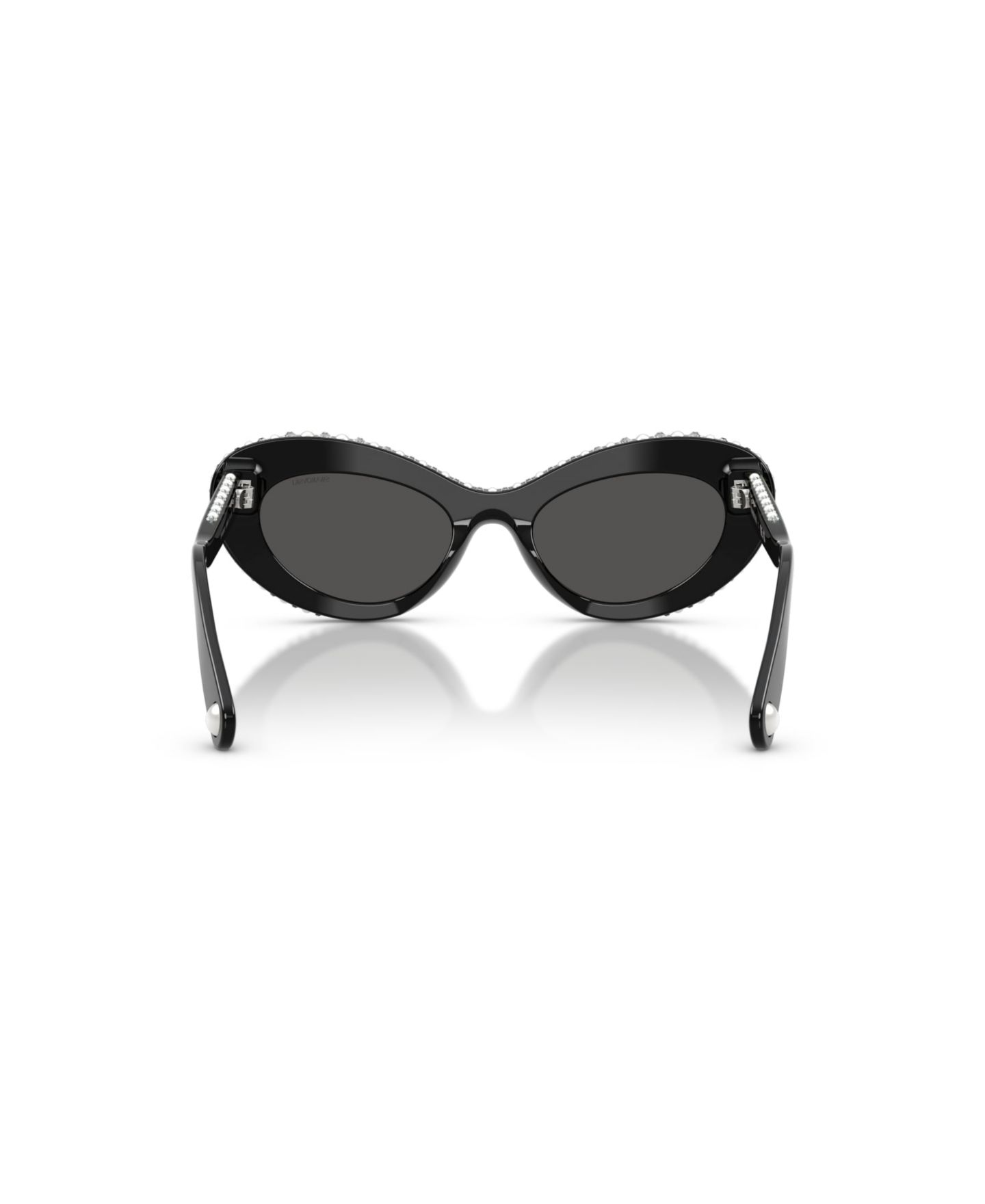 Женские солнцезащитные очки Swarovski Cat Eye Sunglasses, SK6061U, цвет: Чёрный — фото 3
