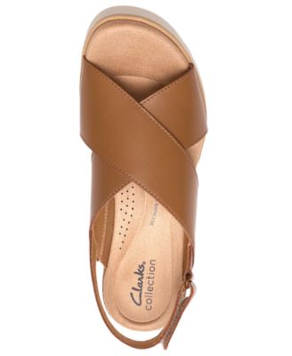 Women's Diaz Cross Round Toe Wedge Sandals