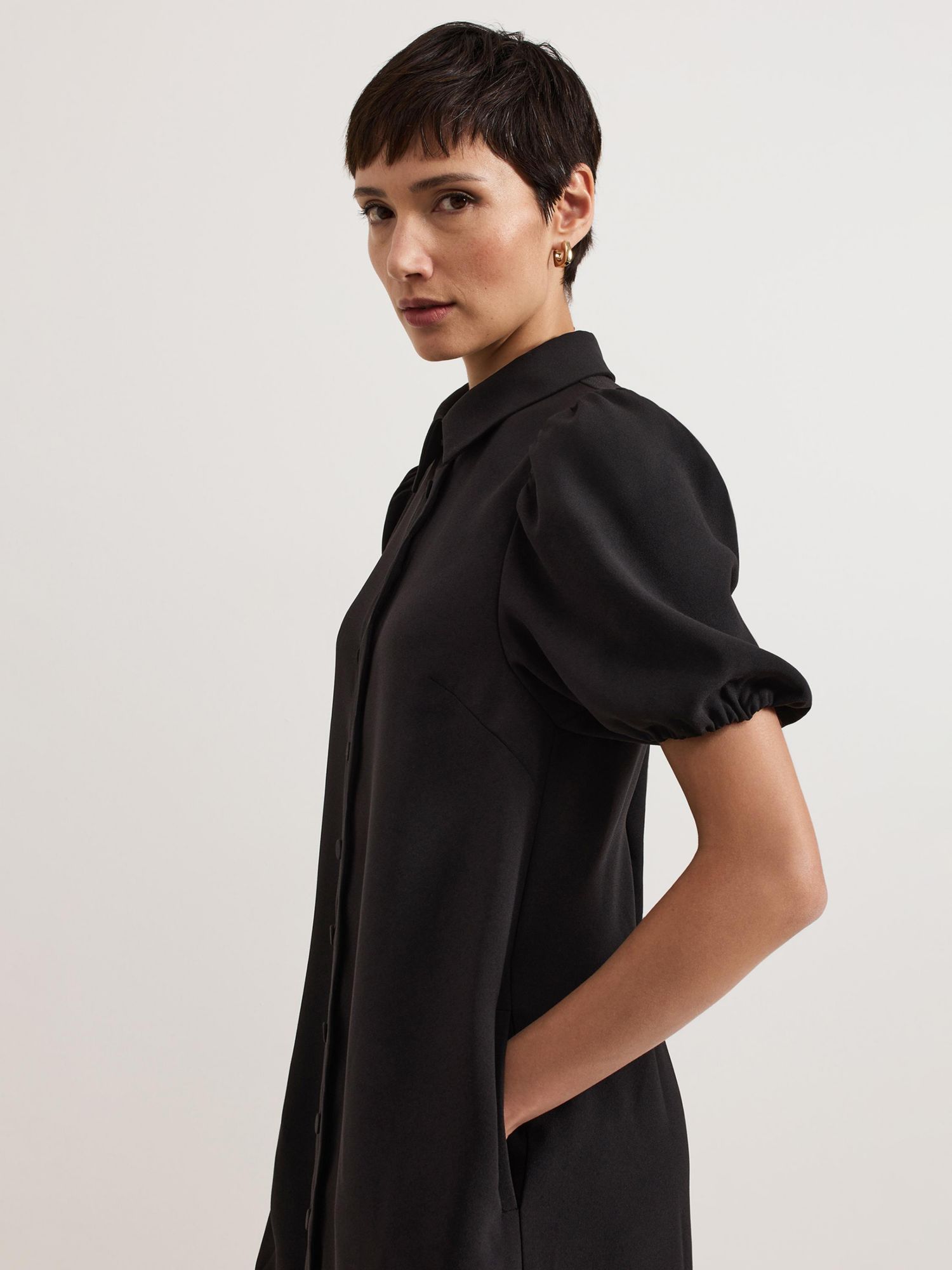 Women's Candice Scallop Detail Shirt Dress