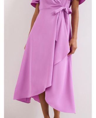 Women's Julissa Short Sleeve Wrap Midi Dress