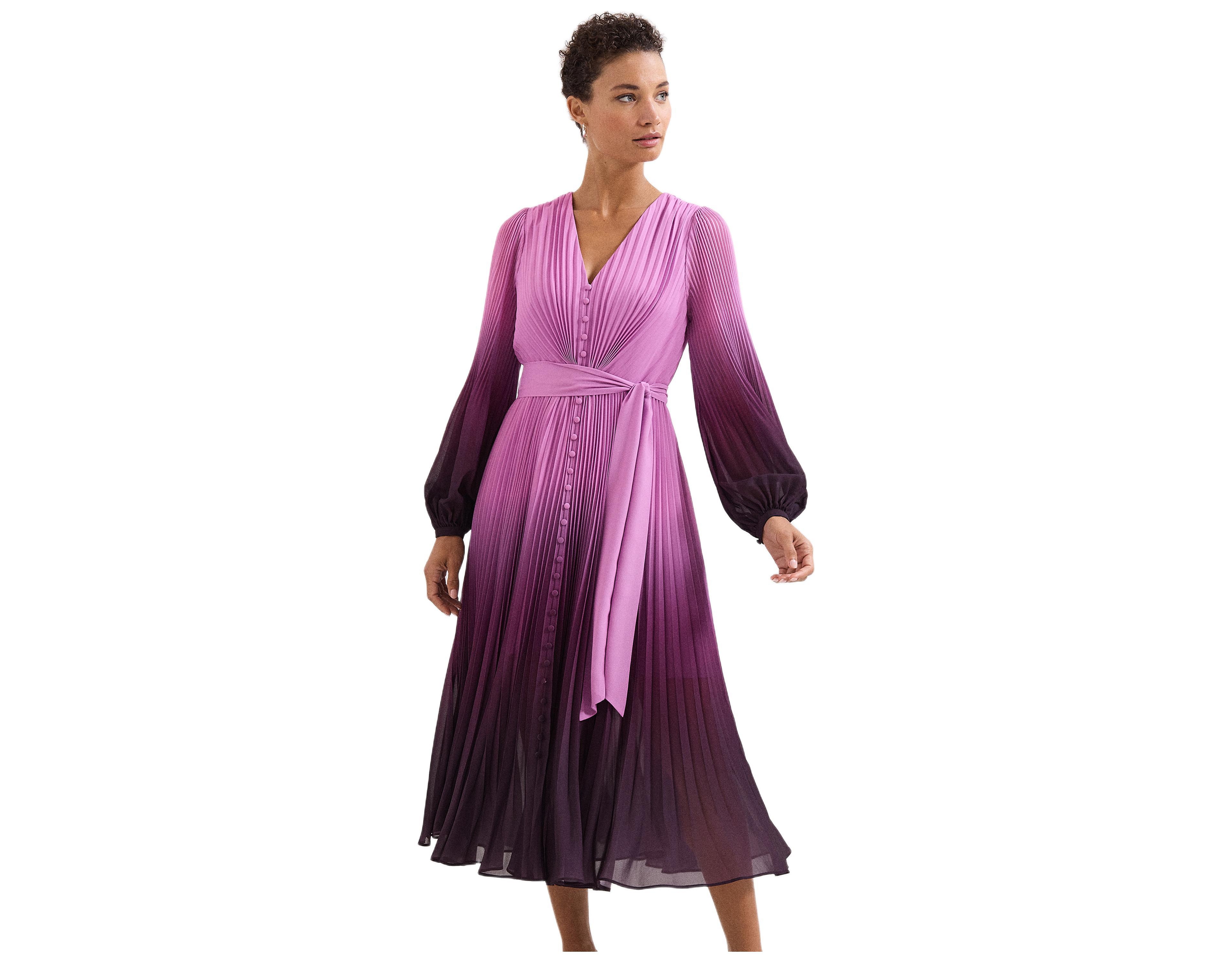 Phase Eight Women's Mira Ombre Tie Waist Midi Dress