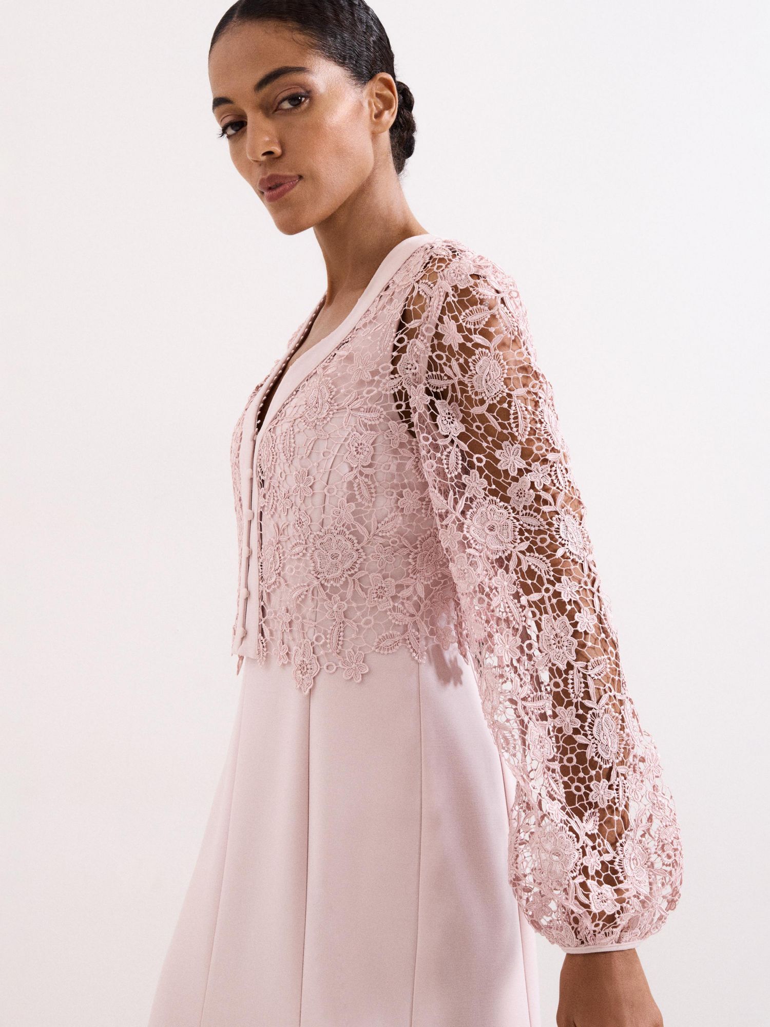 Women's Ayumi Part Lace Midi Dress