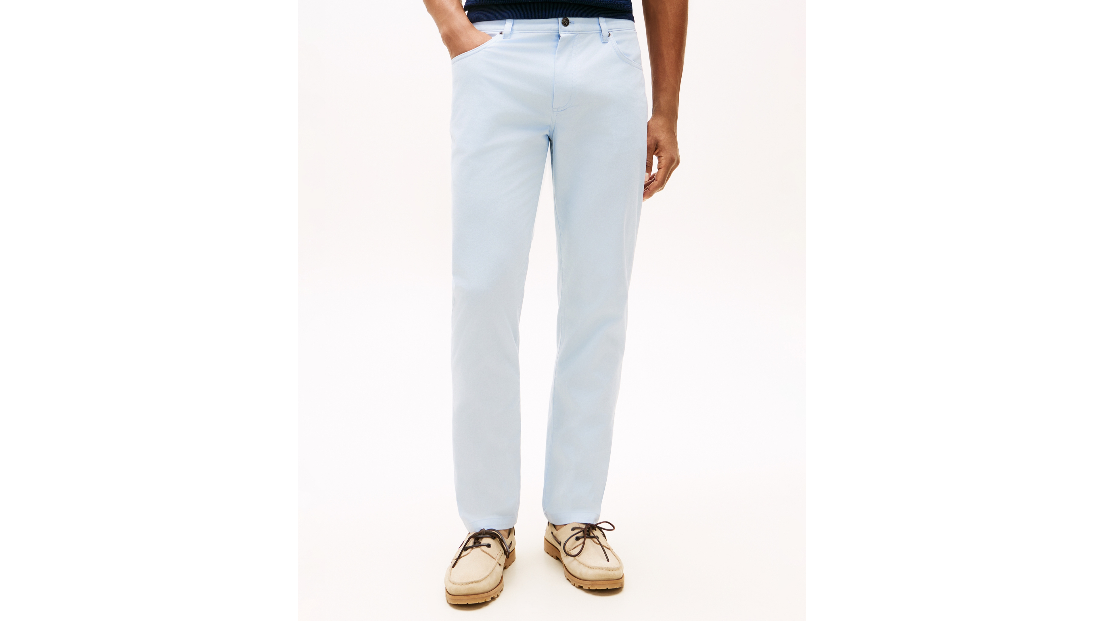 Tommy Hilfiger Men's Denton Slim-Straight Five-Pocket Stretch Essential Twill Pants