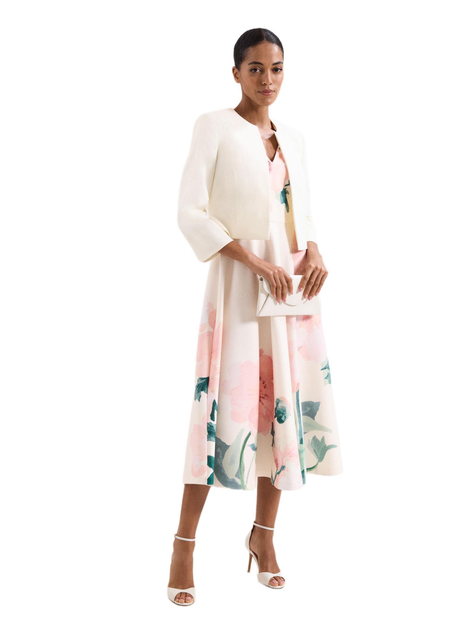 Women's Tailored Cropped Round Neck Jacket