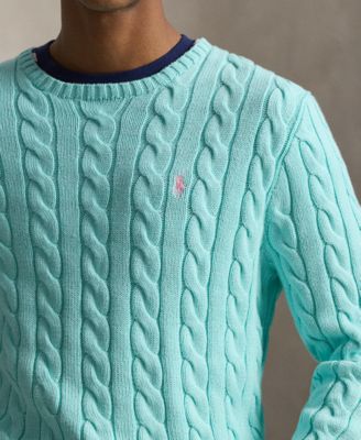 Men's Cable-Knit Cotton Sweater