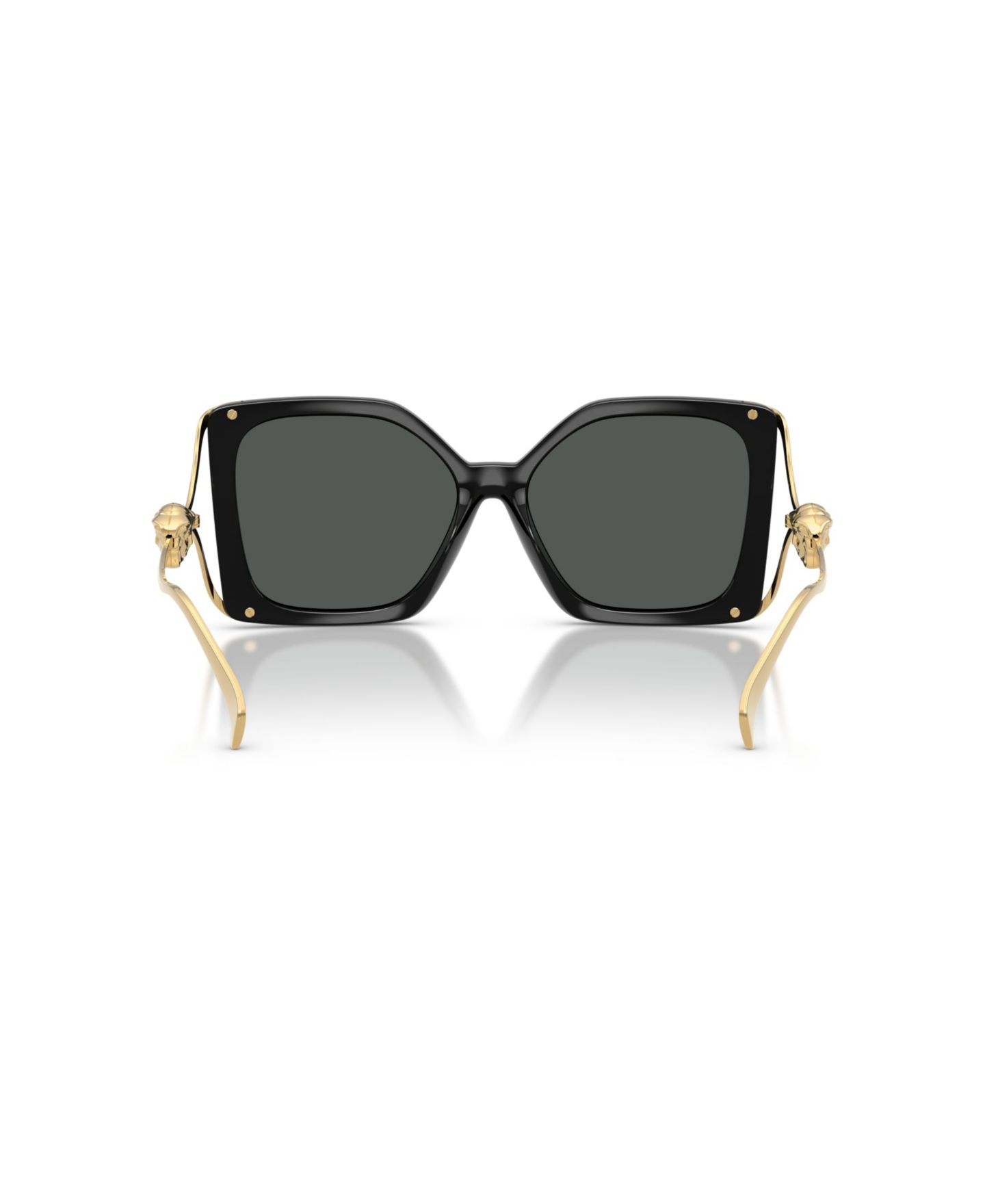 Женские солнцезащитные очки Versace Square Sunglasses, VE4502U, цвет: Чёрный — фото 4
