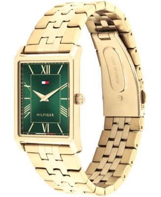 Men's Quartz Gold Tone Stainless Steel Bracelet Watch, 25.5 mm