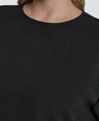 Plus Size Crew Neck Short-Sleeve Top