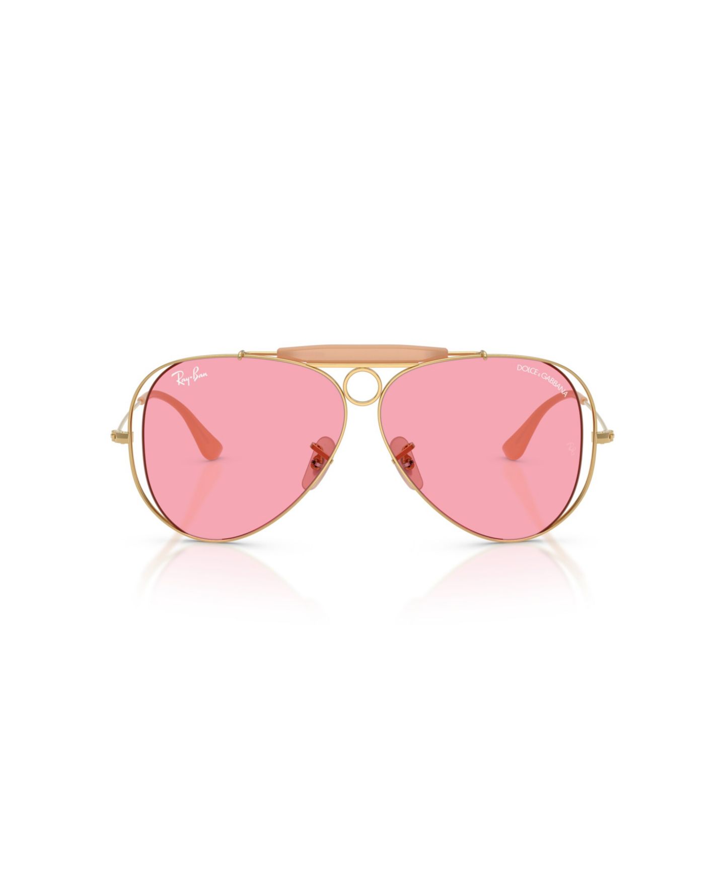 Солнцезащитные очки Ray-Ban Unisex Pilot Sunglasses, RB3138M, цвет: Золотой — фото 2