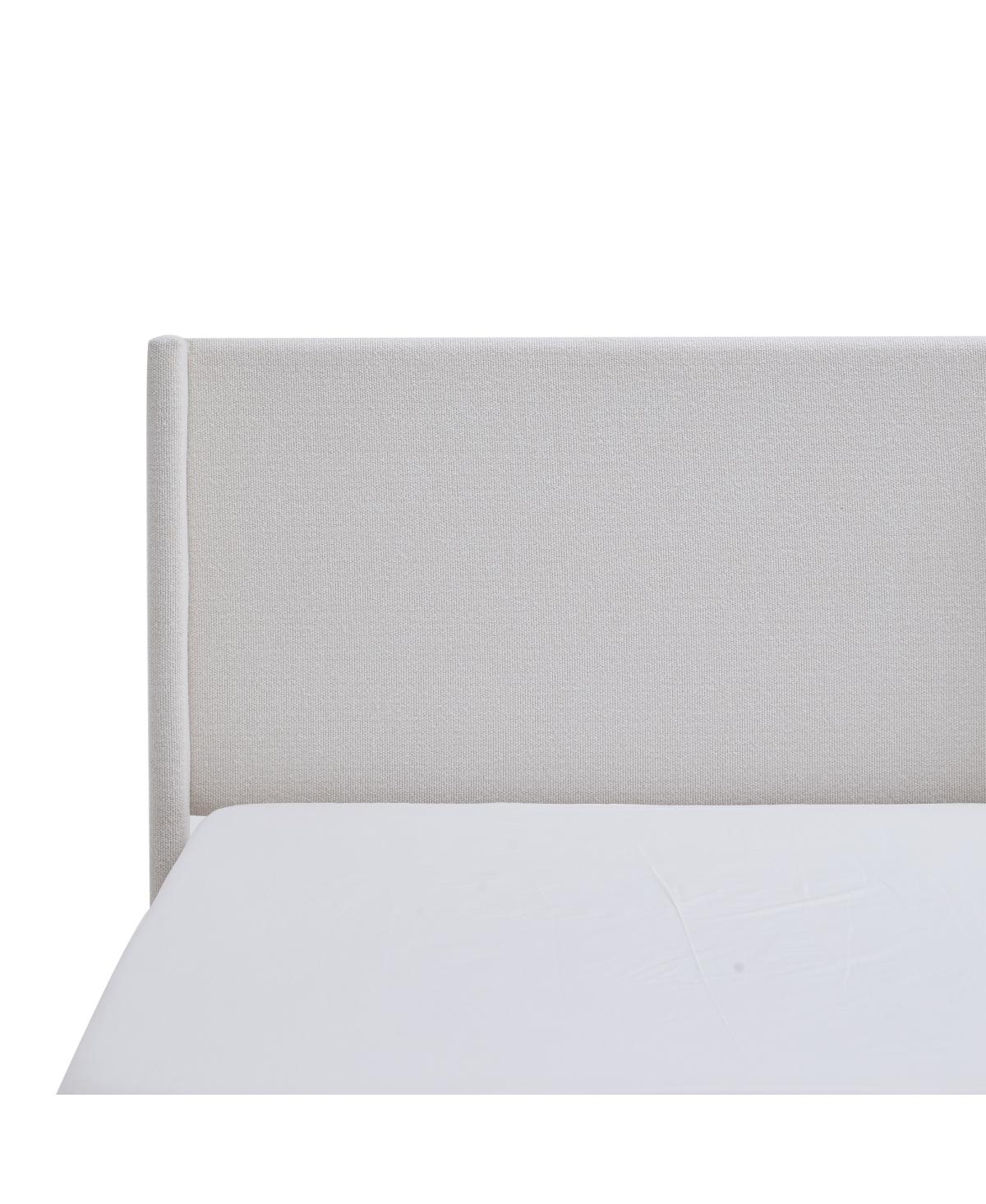 Streamdale Furniture Boucle California King Wingback Platform Bed