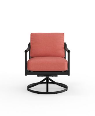 Wellington 35" Acrylic Swivel Rocker Club Chair