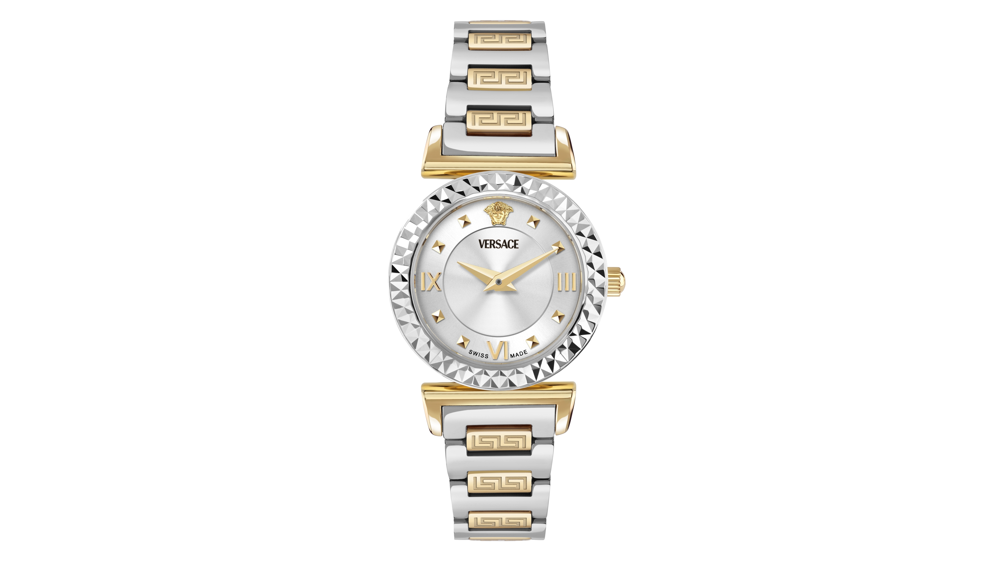 Versace Women's Mini Vanity Two-Tone Stainless Steel Bracelet Watch