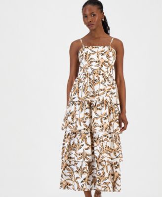 Petite Tiered Woven Dress