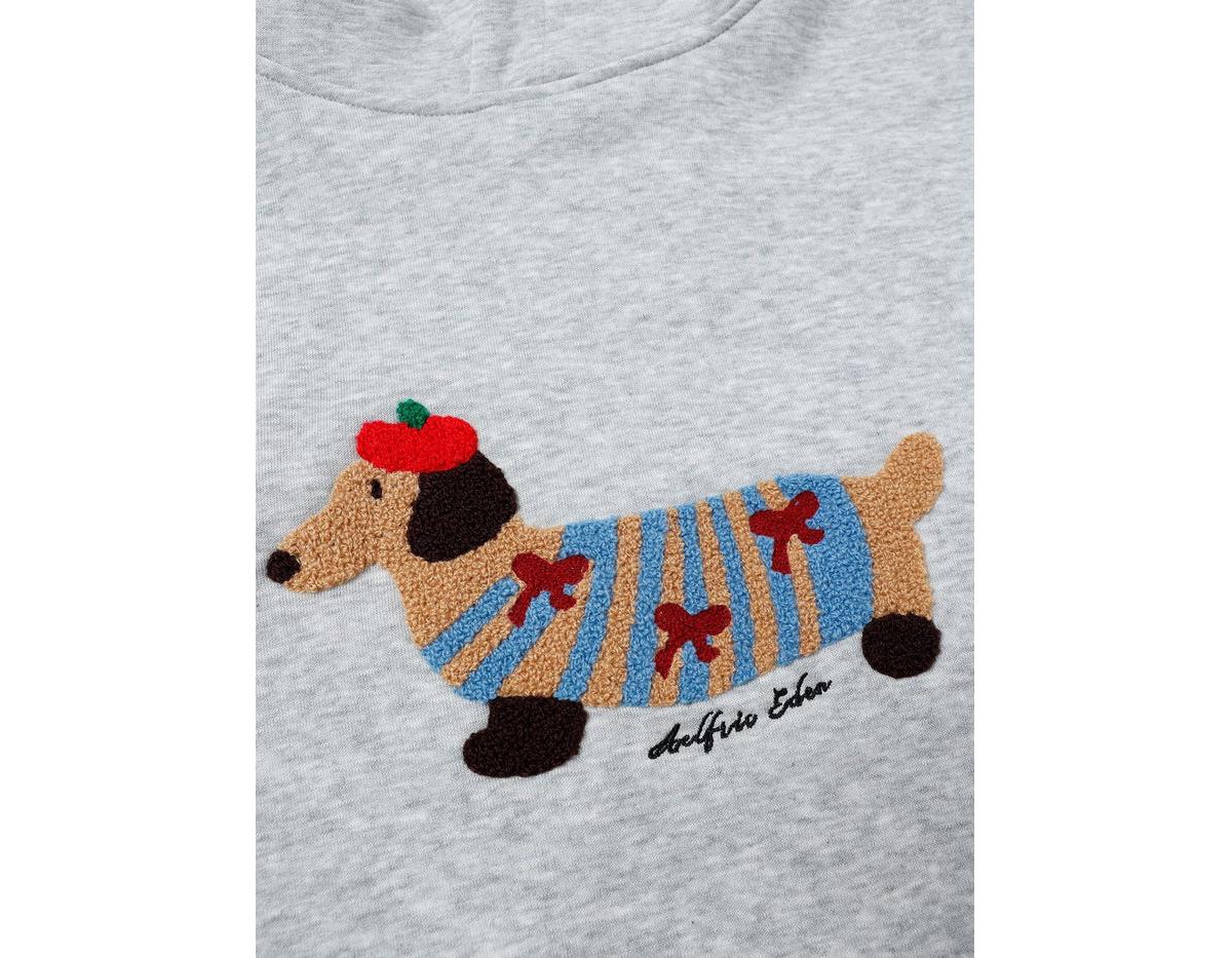 Aelfric Eden Women's Cartoon Dachshund Pullover Hoodie