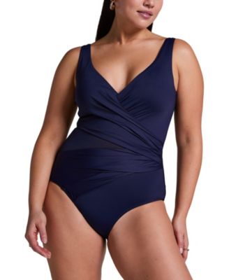 Hunkemoller Women's Shaping Shell Mesh Swimsuit