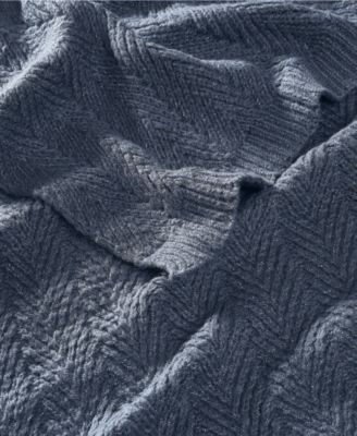 Chevron Faux Mohair Throw, 50" x 70"