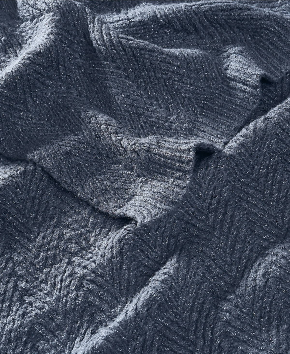 Frye Chevron Faux Mohair Throw, 50" x 70"