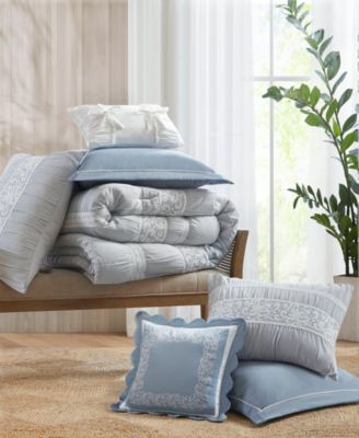 Perryn Jacquard 7-Pc. Comforter Set, Queen