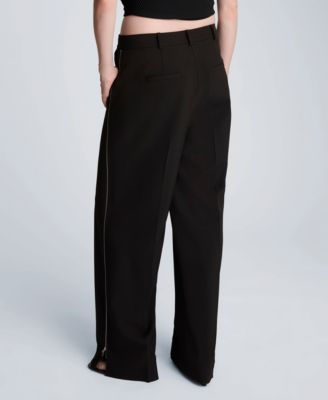Women's High-Rise Wide-Leg Boyfriend Pants