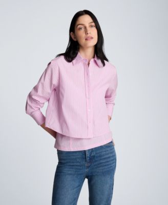Women's Cropped Long-Sleeve Shirt