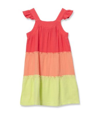 Girls Woven Tiered Dress