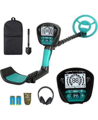 Metal Detector for Adults Waterproof, High-Accuracy Pinpointer Set, 4 Mode, 9" Coil, Backlight LCD, All Metal/Disc Modes for Junior & Youth
