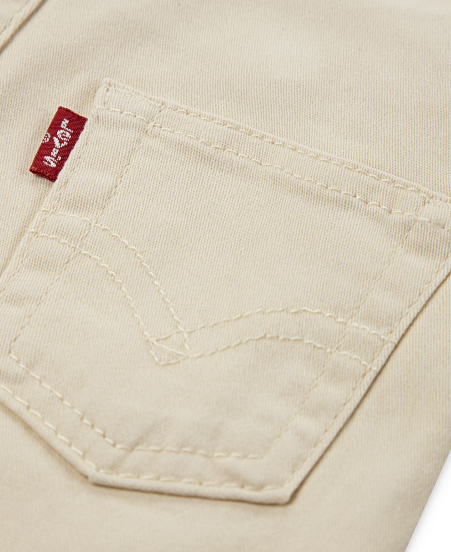 Комбинезон Levi's Sleeveless Twill Overalls для малышей, цвет: Бежевый — фото 4