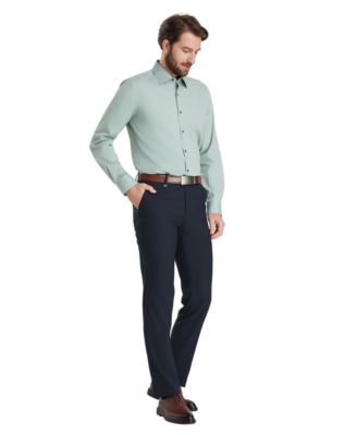 Men's Long-Sleeve Solid Dress Shirt