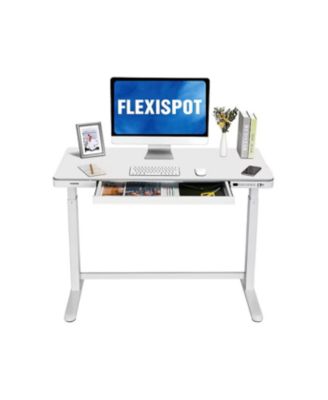 EW8W Height Adjustable Standing Desk, White