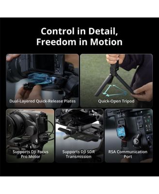 RS 5 Handheld Gimbal Stabilizer + Wireless Microphone Set + USB Wall Charger