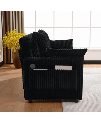 73" Convertible Sofa Bed with USB Ports