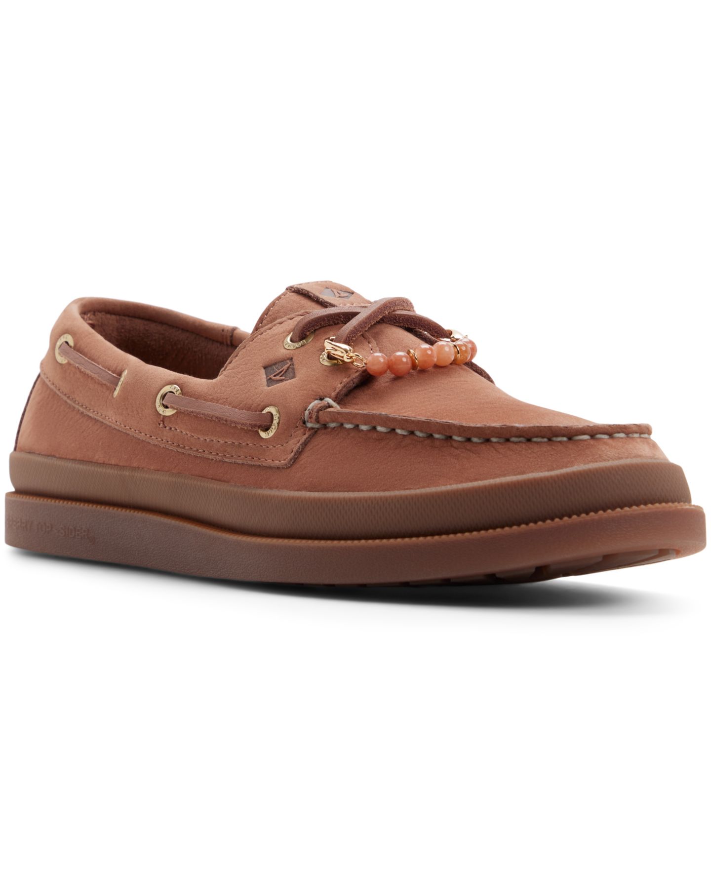 Женские туфли Sperry Authentic Original Two-Eye Mudguard Round Toe Boat, цвет: Amaretto — фото 1