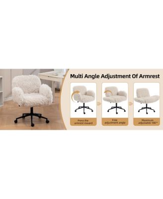  Criss Cross Ergonomic Swivel Desk Chair with Adjustable Armrests & Wheels