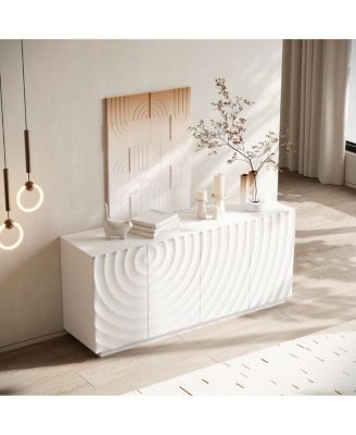 Buffet Cabinet with Storage, 4 Doors, 59" Wide