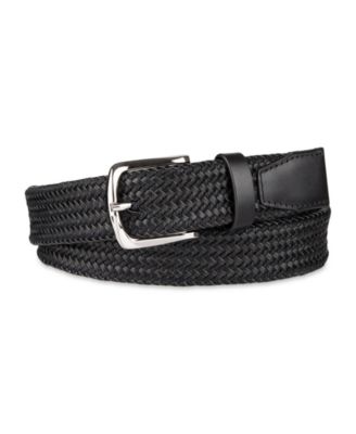Men's Fully Adjustable Leather Braided Belt