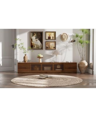  70" Modern TV Stand for TVs up to 80" with Cable Management & Soft-Closing Hinges